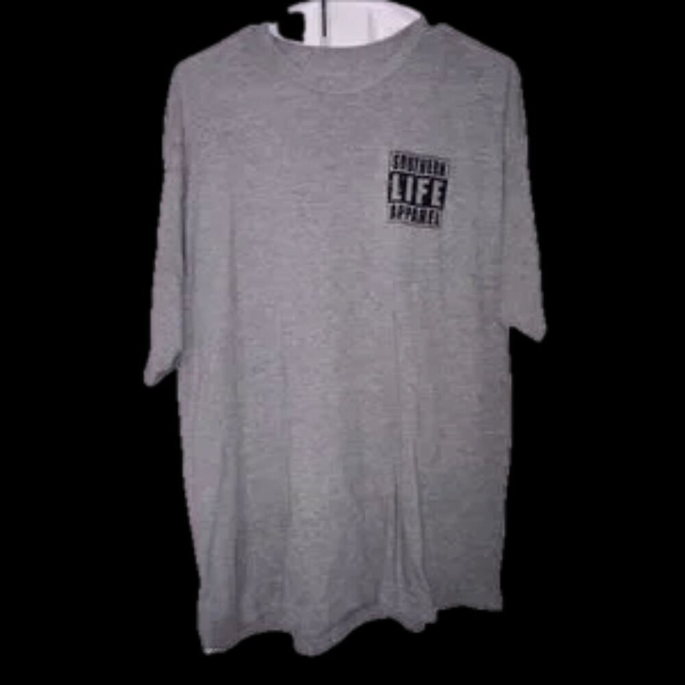 Southern life gray oversized grey T straight outta the woods backwood t x NWA 🆕
